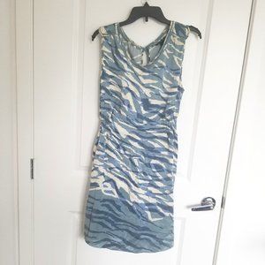 Banana Republic 100% Silk Blue Dress